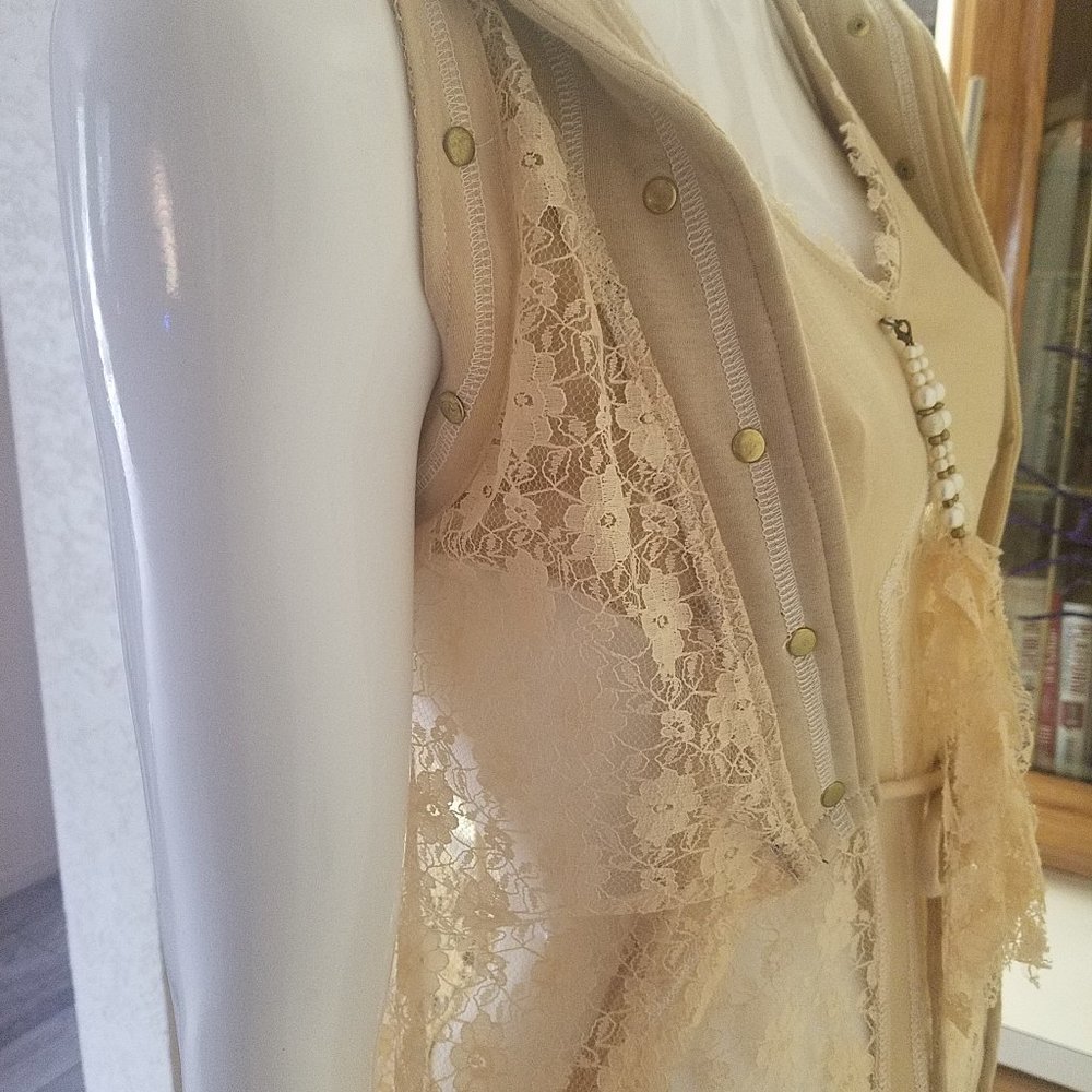 Long Lace Festival Duster & Jumpsuit